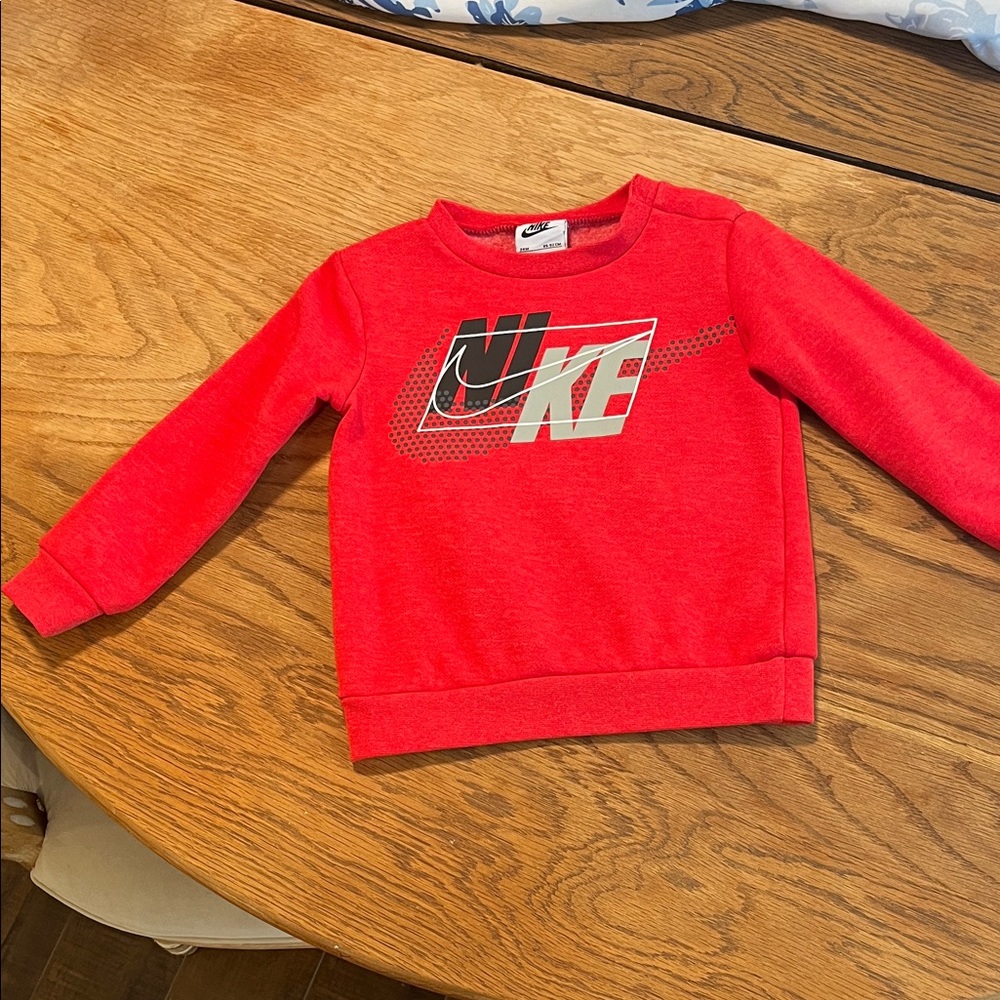 Nike Kids Graphic Red Sweatshirt